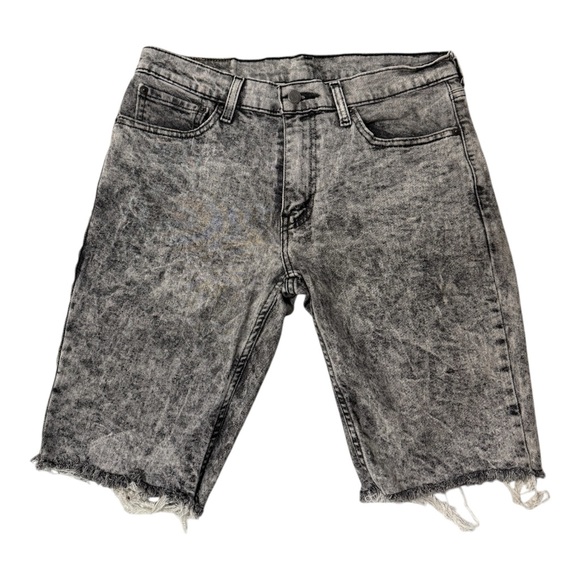 Levi's Other - Levi's 511 Black Wash Denim Shorts Men’s 32 Cutoff Distressed